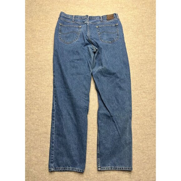 Lee Relaxed Fit Medium Wash Men's Denim Jeans 40 X 34 - Picture 5 of 10